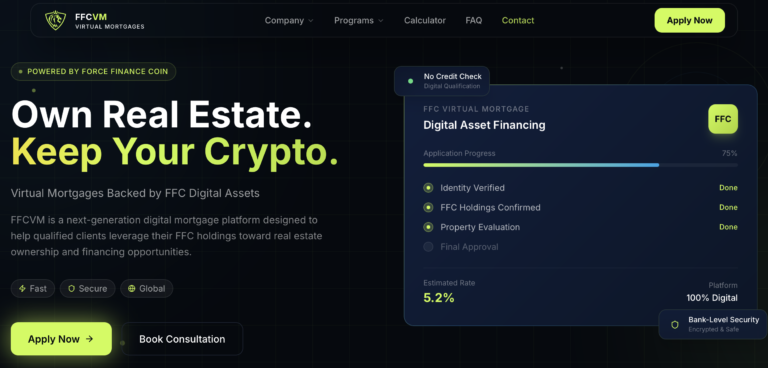 Force Finance Coin Virtual Mortgages